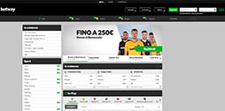 Betway scommesse sportive online homepage