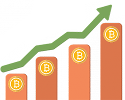 Aumento del valore di bitcoin
