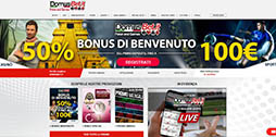 DomusBet scommesse sportive online homepage