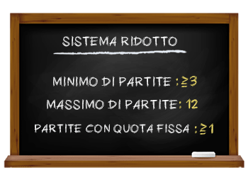 Scommesse facile con il sistema ridotto