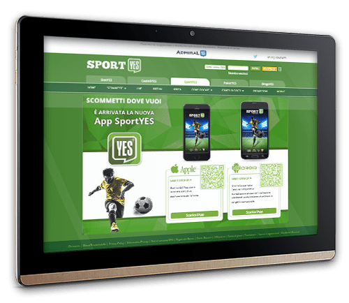 SportYes scommesse sportive tramite app